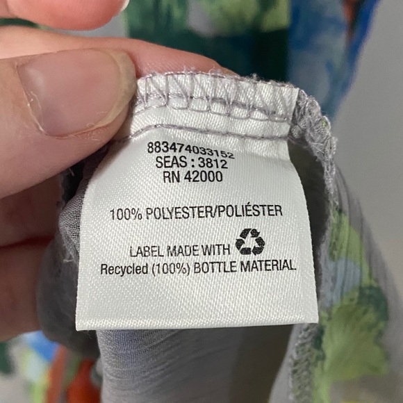 Route 66 Grey & Floral Sheer Cold Shoulder Blouse - Picture 6 of 7